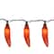 35ct. Orange Chili Pepper Patio String Light Set